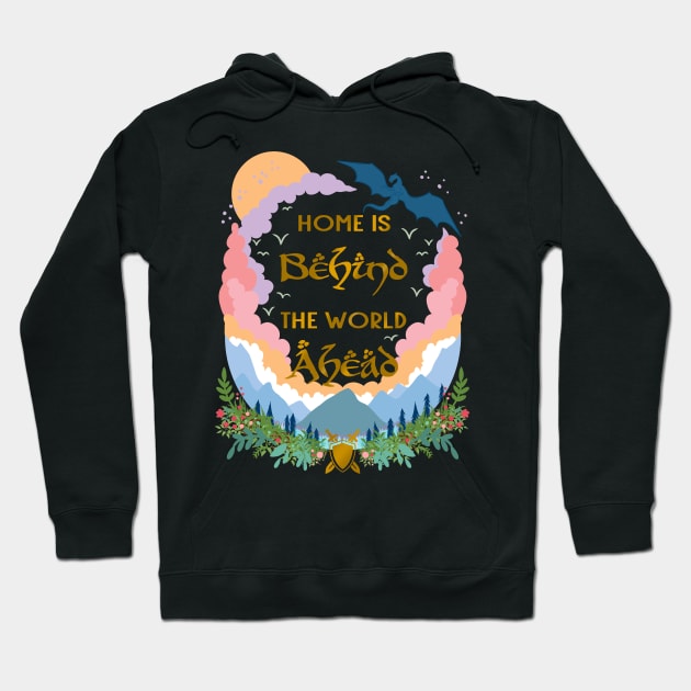 Home is Behind, The World Ahead Hoodie by Milmino